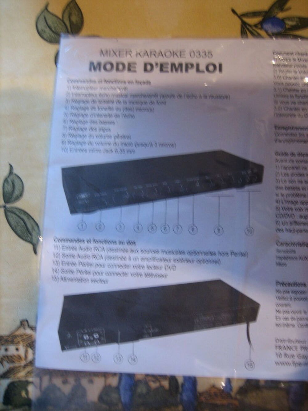coffret 4 dvd et mixer Audio et hifi