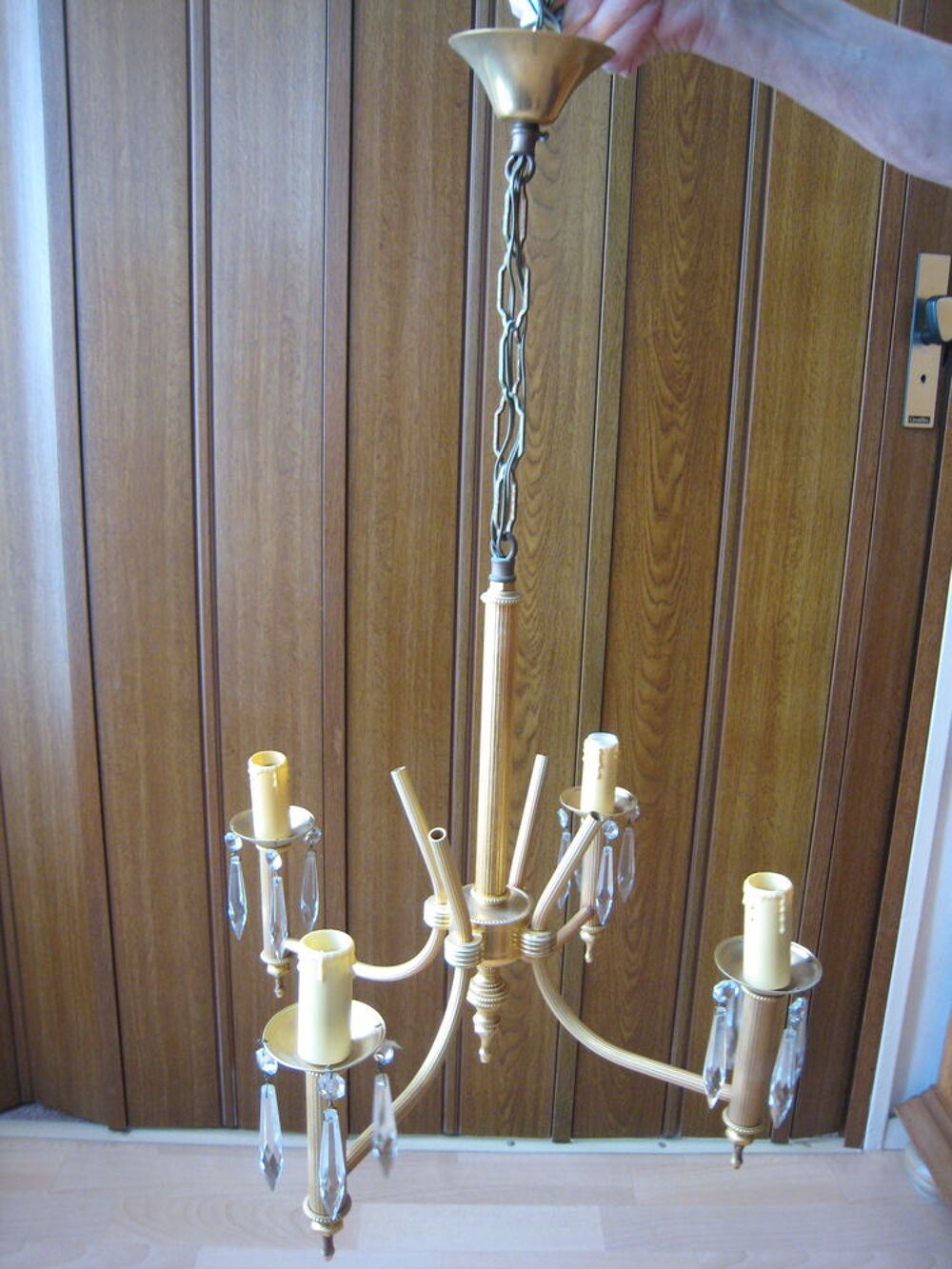 Lustre chandelier 4 branches - (NH78) Dcoration