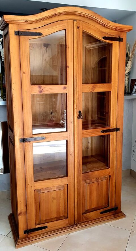 Vitrine 2 portes - Pin Massif - 180 Villeneuve-Loubet (06)