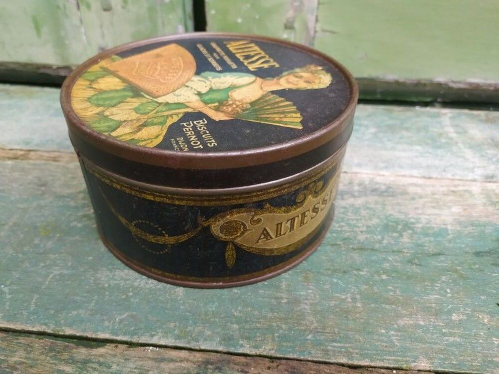 Boite Publicitaire Gaufrettes Altesse Biscuits Pernot 
