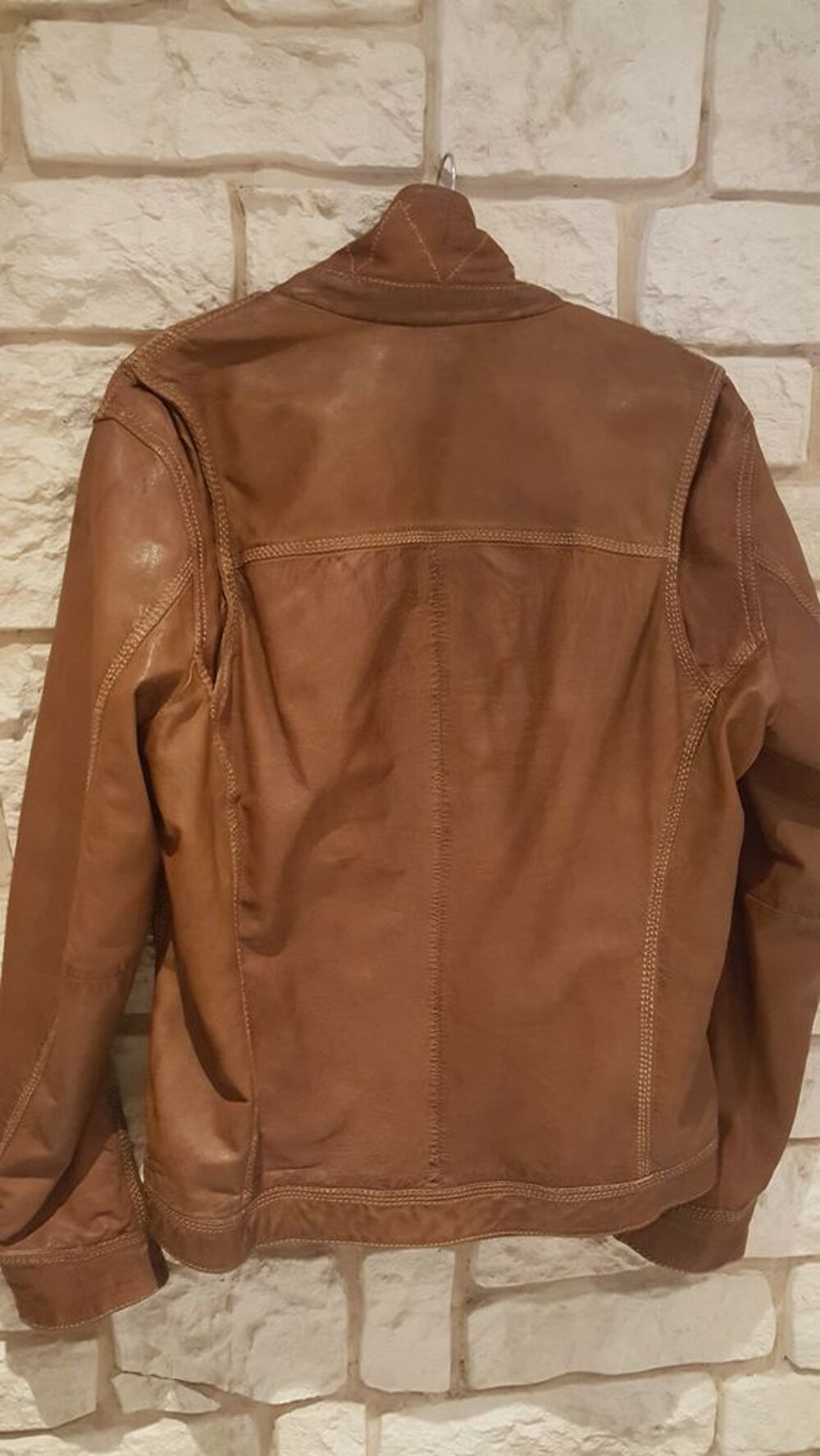 BLOUSON CUIR "REDSKIN AUTHENTIQUE" - MIXTE - COULEUR COGNAC Vêtements