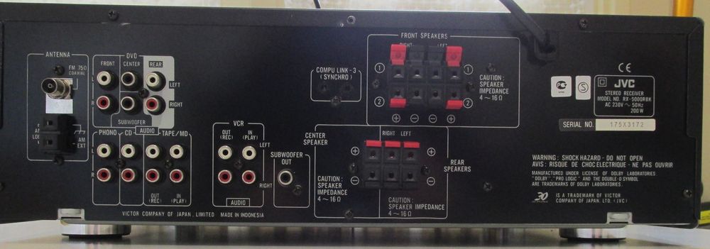 Ampli JVC RX 5000 R Audio et hifi
