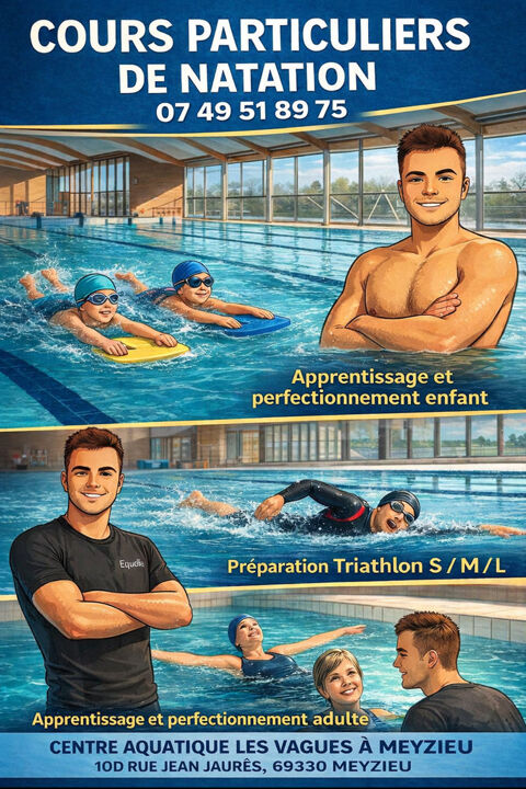 ???? Cours particuliers de natation &agrave; Meyzieu 0 69330 Meyzieu