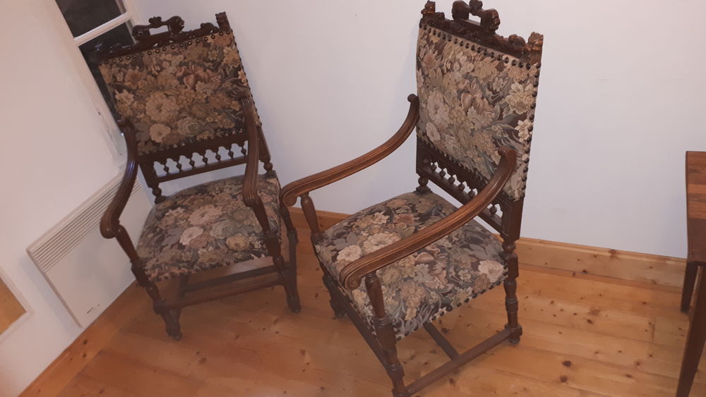 Paire fauteuil Henri 2 (1920) Noyer tres bon &eacute;tat Meubles