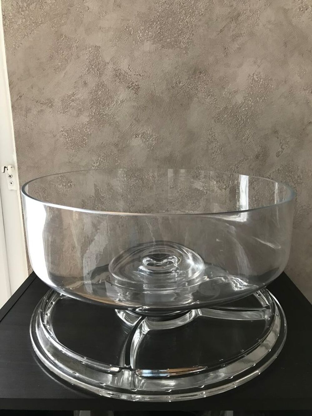Plat en verre, avec cloche multi usage Cuisine