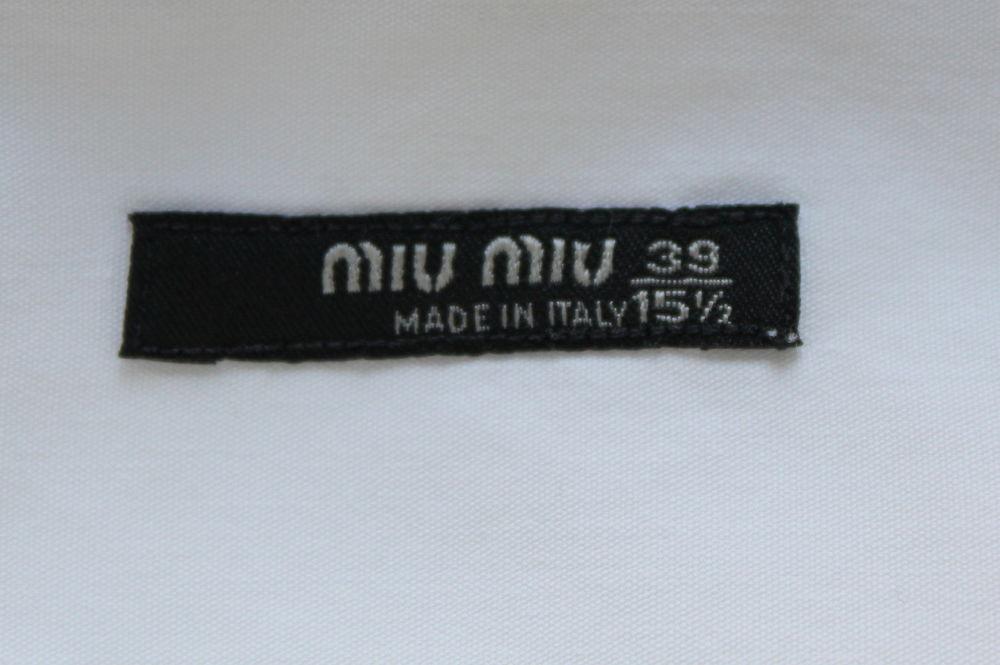 Chemise blanche MIU MIU T.39 Vtements
