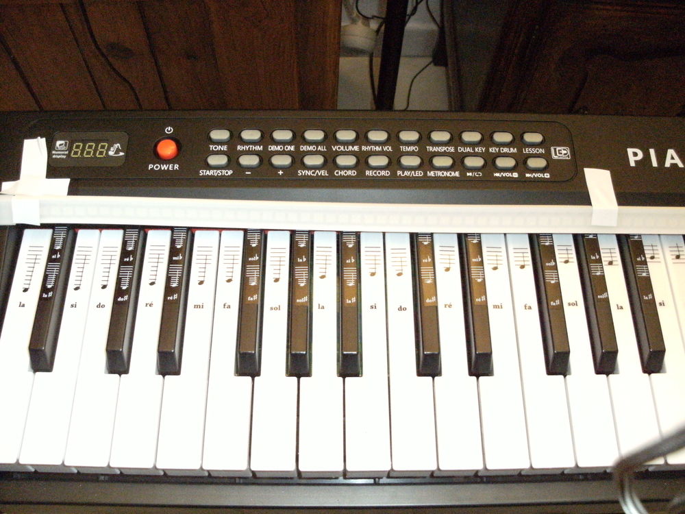 CLAVIER PIANO , METHODE, BARRE LED SYMPHONE Instruments de musique