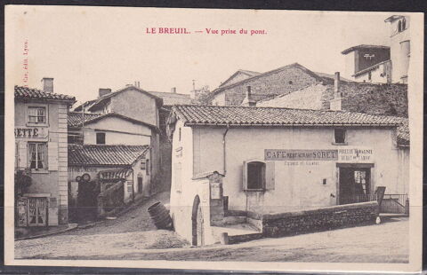 Timbres-CPA-carte postale- Le BREUIL (69) Vue prise du pont 12 Lyon 5 (69)