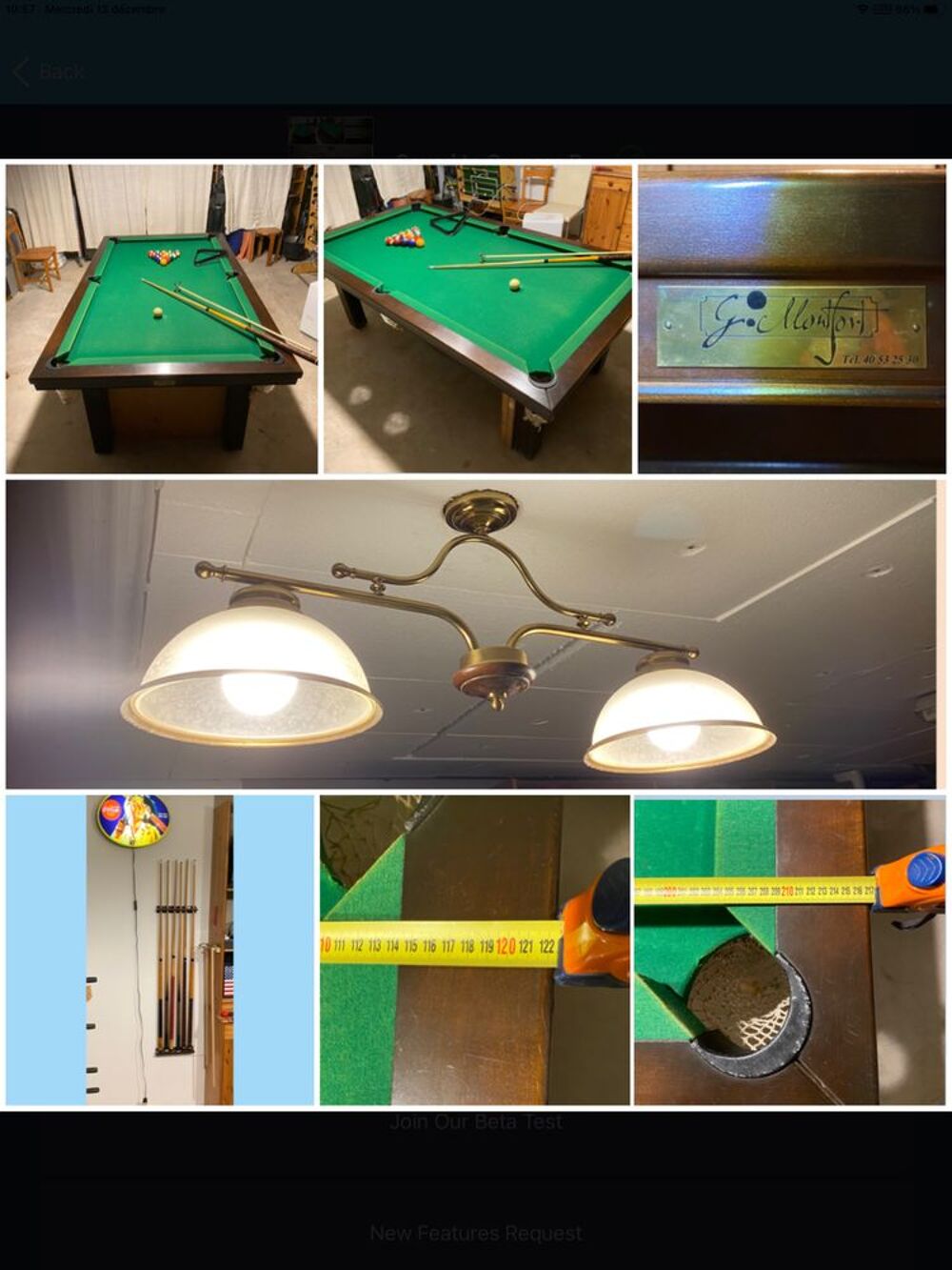 billard am&eacute;ricain Sports