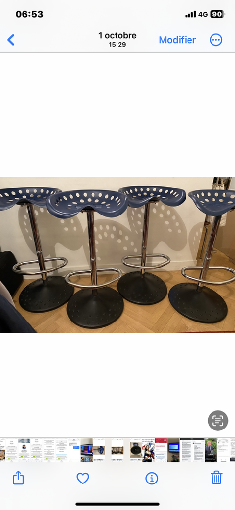 Tabourets hauts 75 Paris 17 (75)