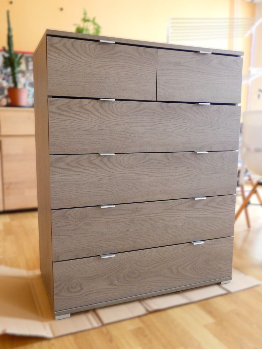 Commode grise 4 + 2 tiroirs Meubles