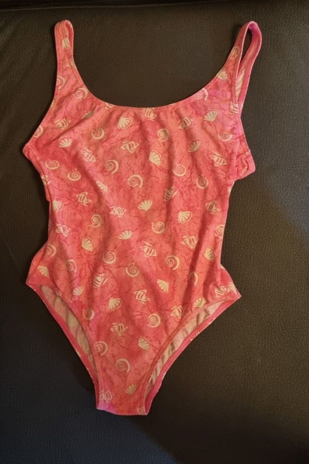 Maillot de bain 1 pce rose &agrave; motifs - Taille 2 ? Vtements