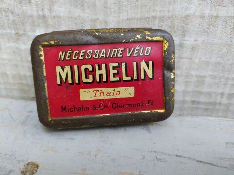 Ancienne Boite Publicitaire Michelin Nécessaire Vélo Cycles 22 Loches (37)