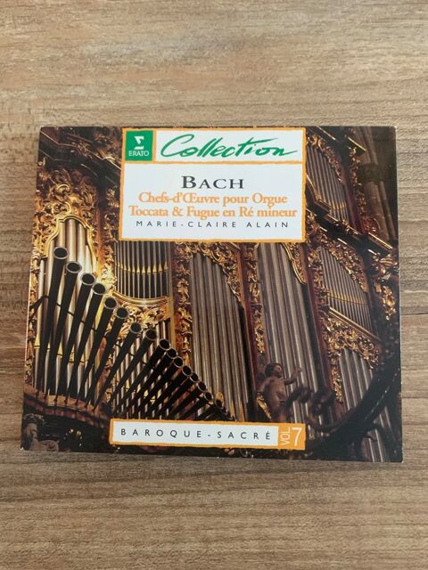 CD  Bach      Marie claire alain  -  Chefs 4 Saleilles (66)