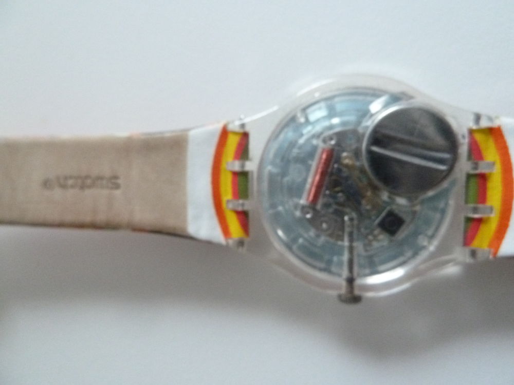 Montre vintage Swatch perroquet orange TS Bijoux et montres