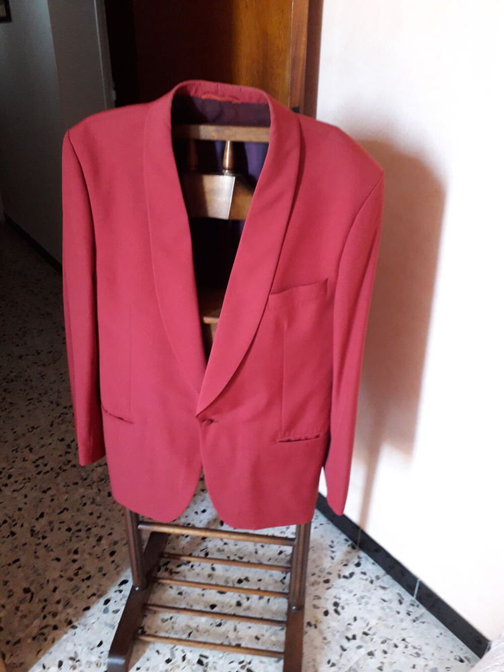 Veste de costume rouge Vêtements