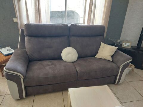 Canap 3 places microfibre 200 Olemps (12)