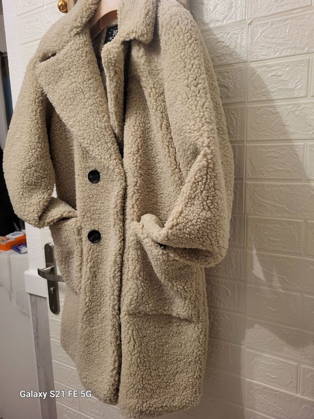 Manteau effet peau de mouton Vêtements