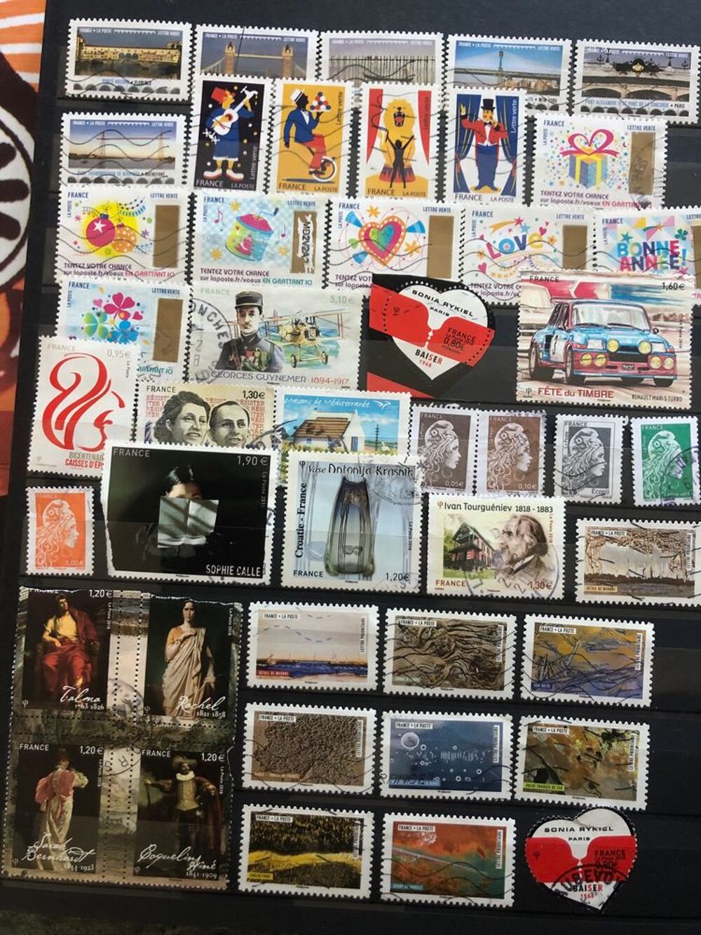 lot de 519 Timbres de France p&eacute;riode de 2002 &agrave; mi 2022 