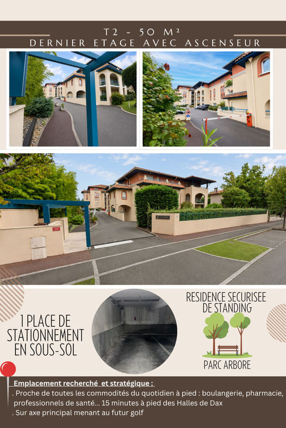Appartement 2 pièces 50 m² · à Dax · 50 m² · 164 300 €
