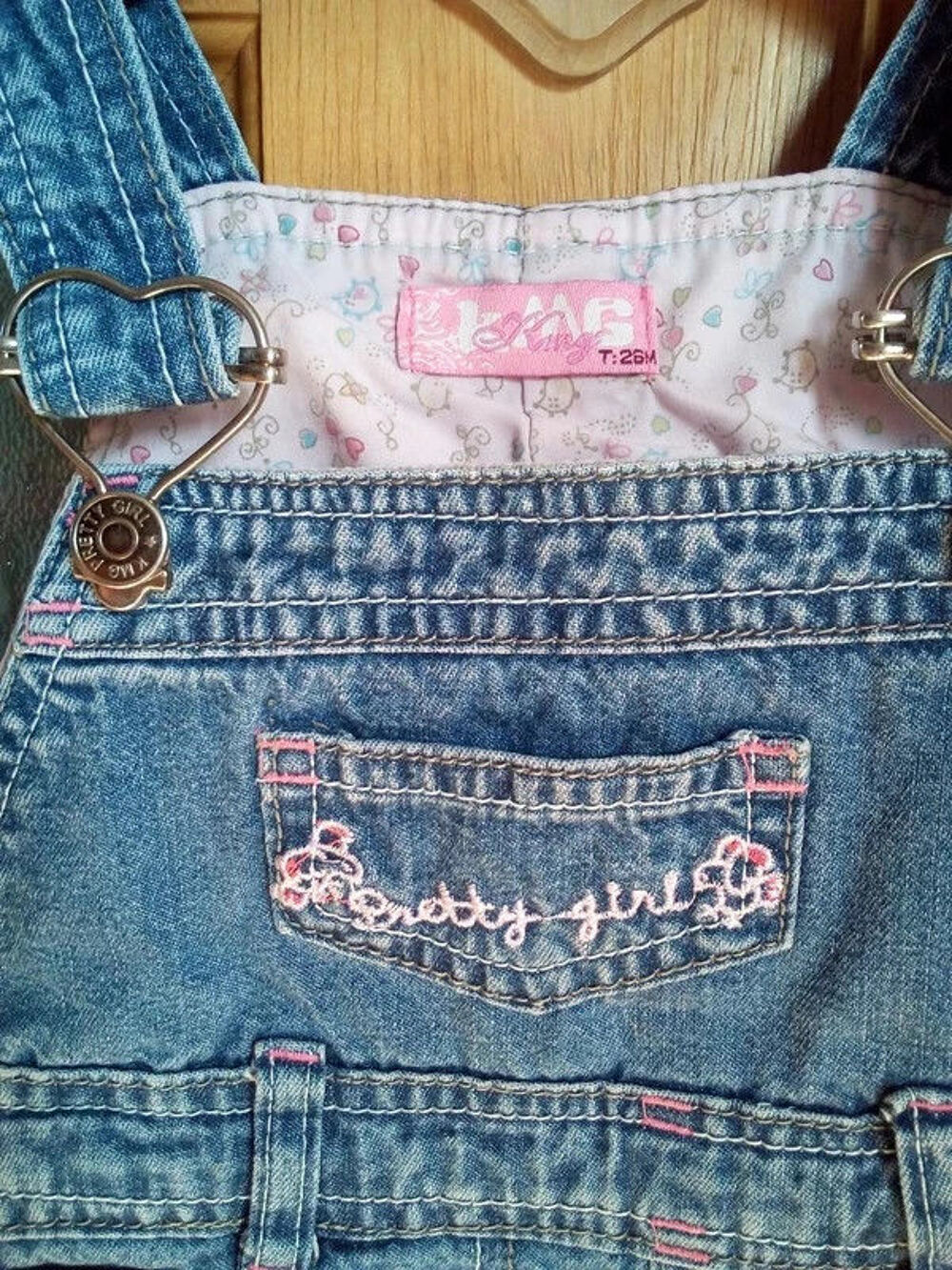 Robe salopette en jeans 26 mois Vêtements enfants