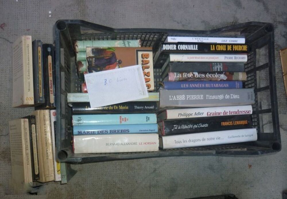 Stock de livres pour le prix d'un. Livres et BD
