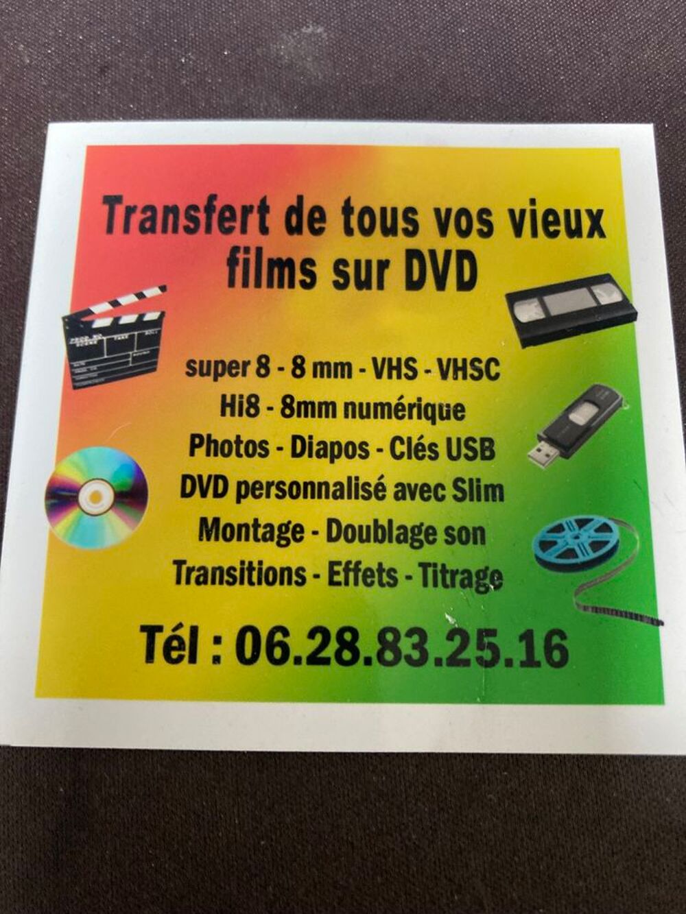   Transfert vidéo et films bobines 