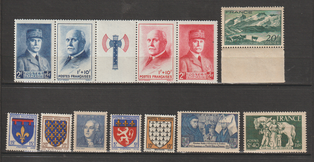 TIMBRES NEUFS** ANNEE 1943
