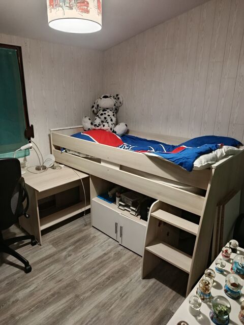 Lit mezzanine avec bureau et rangement 130 Haubourdin (59)