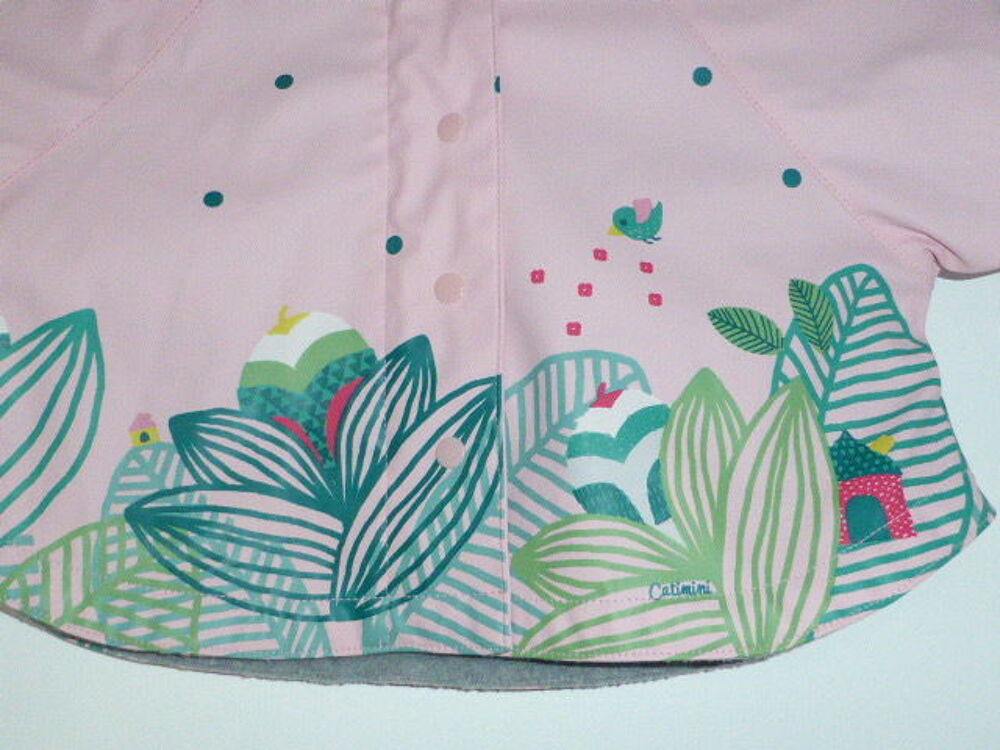 CATIMINI cir&eacute; floral rose &agrave; capuche doubl&eacute; polaire 3 mois Vêtements enfants