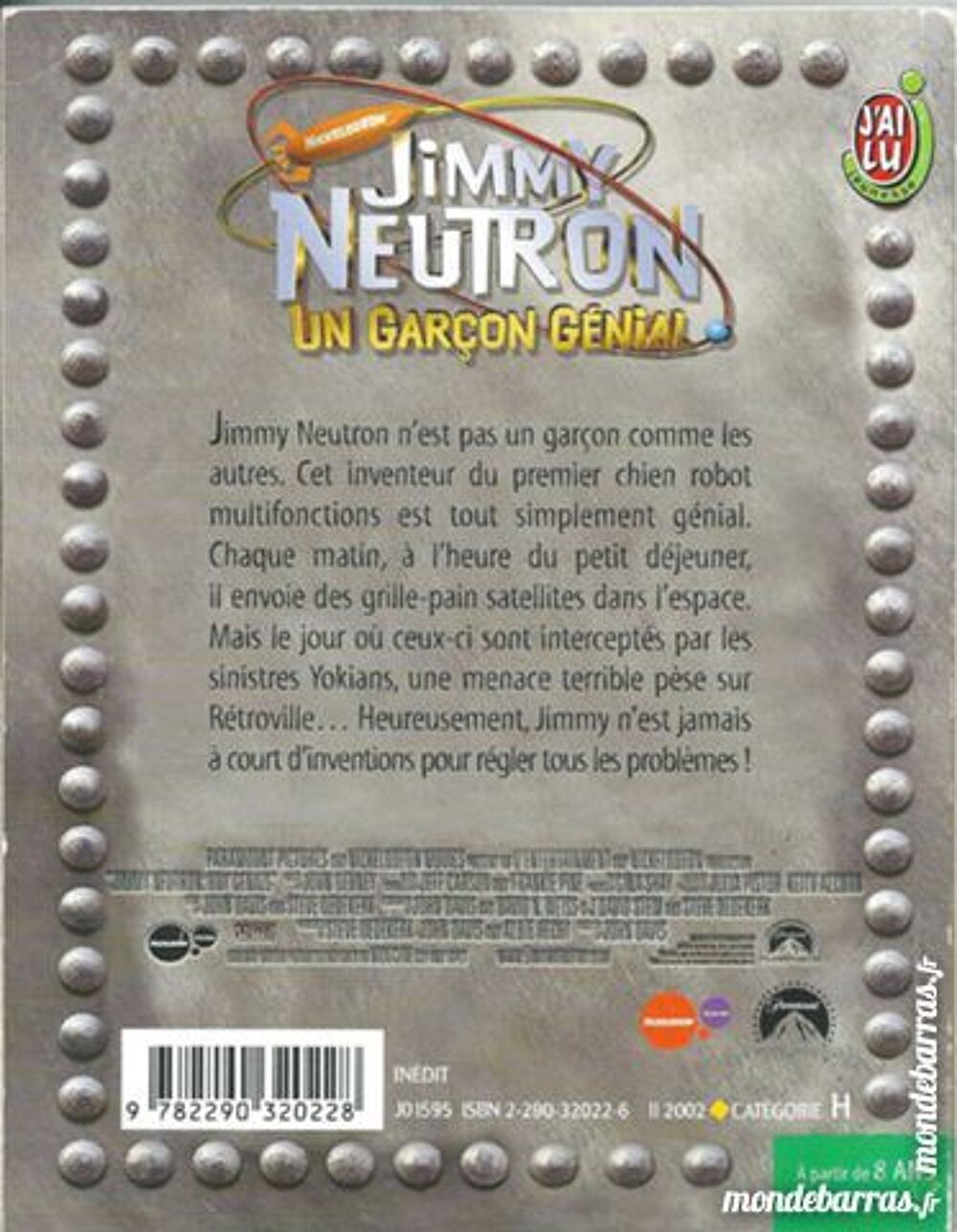 Jimmy Neutron un gar&ccedil;on g&eacute;nial (4) Livres et BD