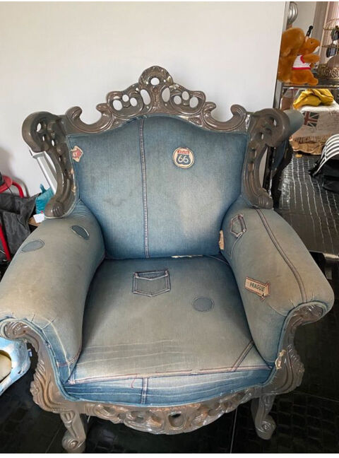 Fauteuil baroque jeans 750 Nice (06)