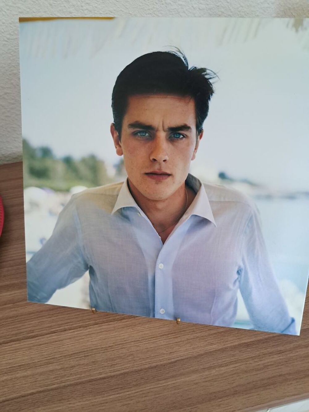 Photo rare d'Alain DELON Décoration