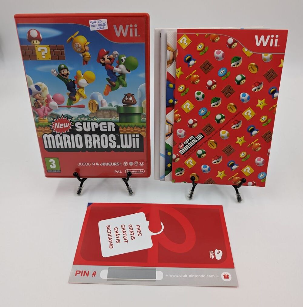 Jeu Nintendo Wii New Super Mario bros. Wii complet + VIP OK Consoles et jeux vidos