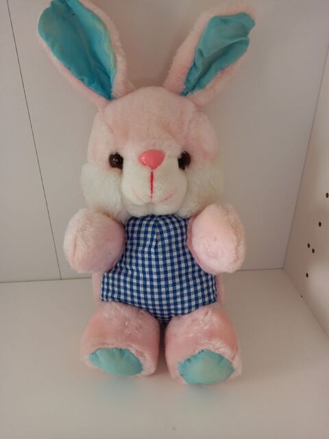 Peluche lapin rose 23 cm 5 Villiers (86)