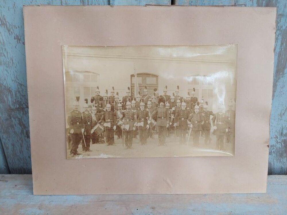 Ancienne Photographies Pompiers Sapeurs ca1890 