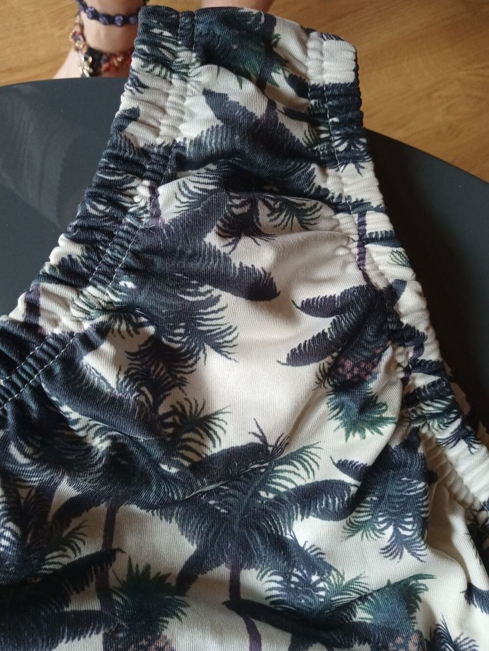 Maillot de bain 1 piece BLANC motifs palmiers et ananas ? Vêtements