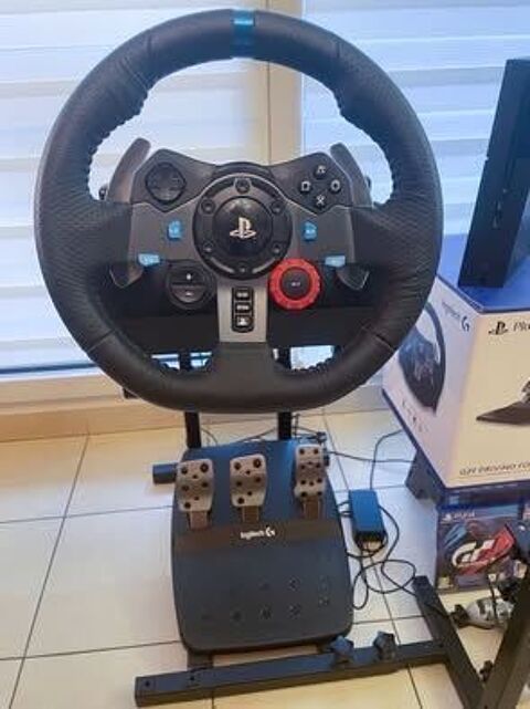Volant G29 pour PS3,PS4,PS5 avec Pédaliers, pommeau de vitesse et 3 jeux cultes 250 Cachan (94)