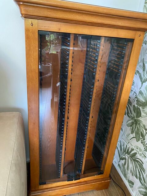 Meuble rangement CD/DVD, bois teinte merisier 20 Franconville (95)