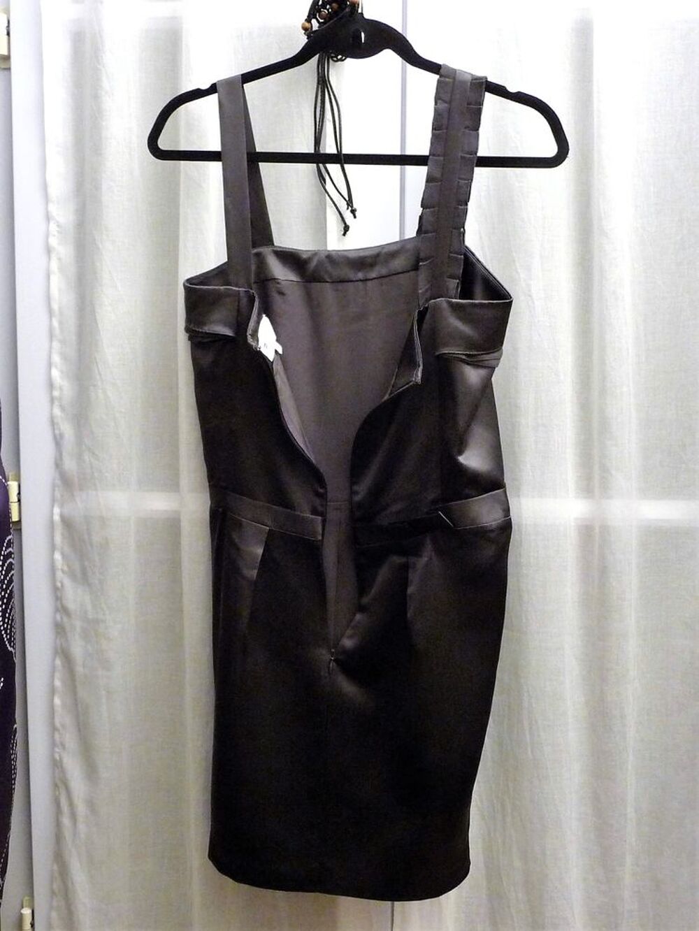 Robe en 100% Soie Anthracite &agrave; Bretelles- Ath&eacute; Vanessa Bruno Vêtements