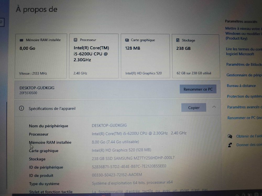 Lenovo ThinkPad X260 €" Bon &eacute;tat Matériel informatique