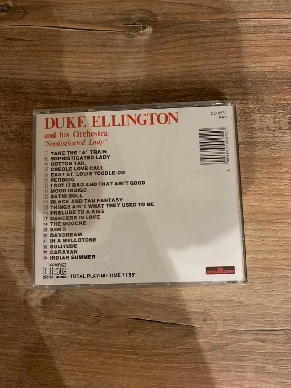 CD Duke Ellington and the orchestra &acute;&acute; Sophisticated lady &acute;&acute; CD et vinyles