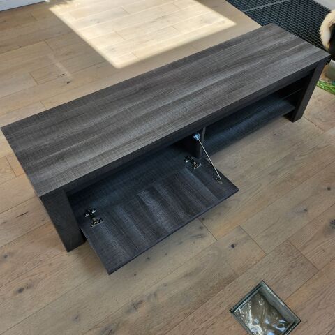 Meuble TV couleur design avec étagère en verre 20 Saint-Omer (62)