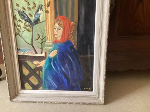 Tableau ancien,sur toile, signé, peinture à l huile. 40 Rennes (35)