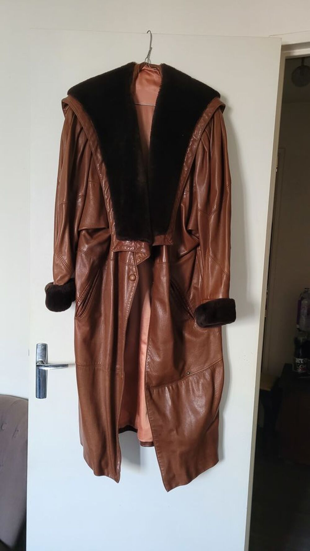 MANTEAU CUIR Vtements