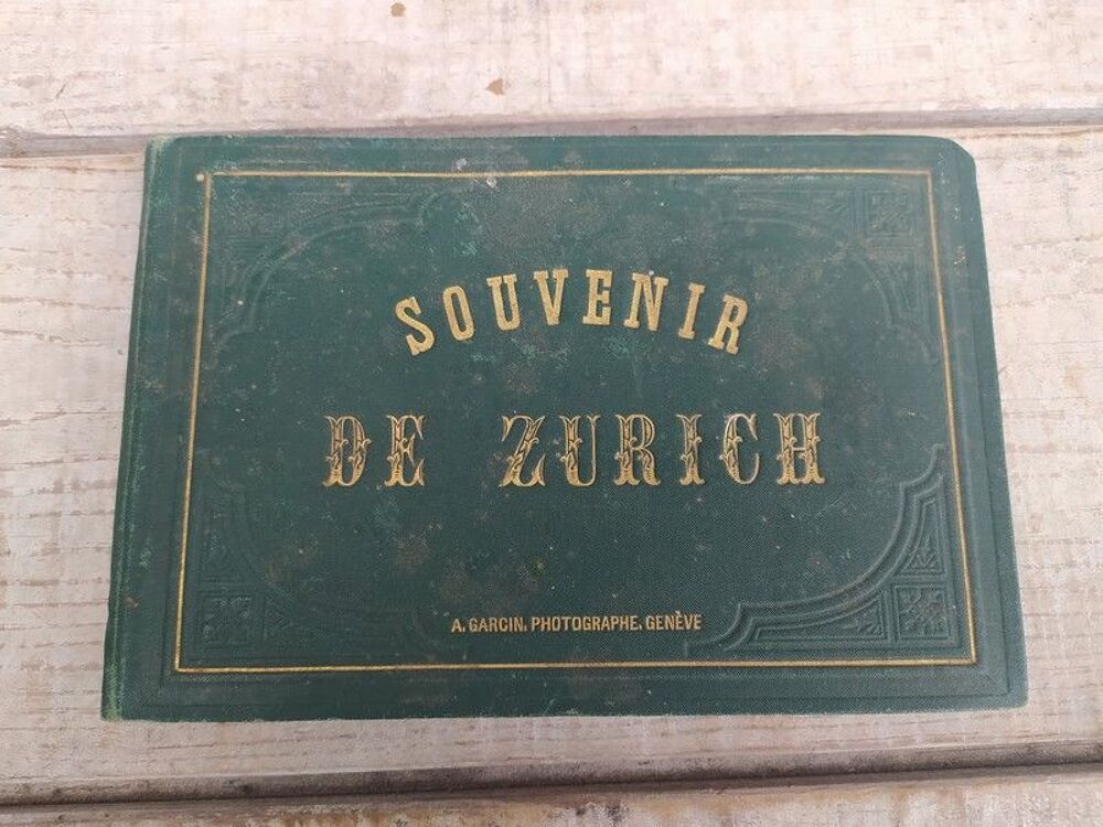 SUISSE ZURICH Album Souvenir 12 Photographies Albumin&eacute;es XIX 