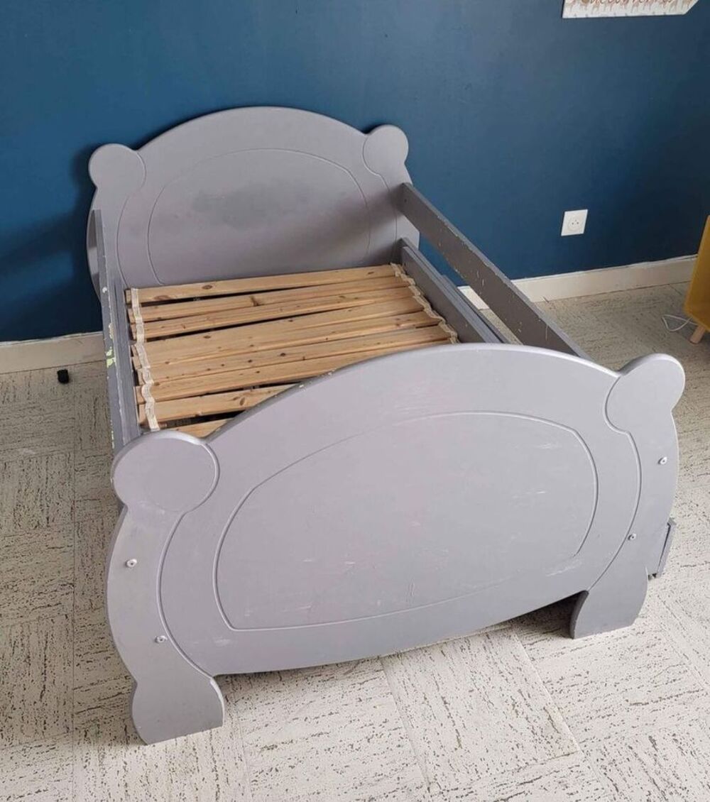 Lit evolutif zvec sommier et tiroir Mobilier enfants