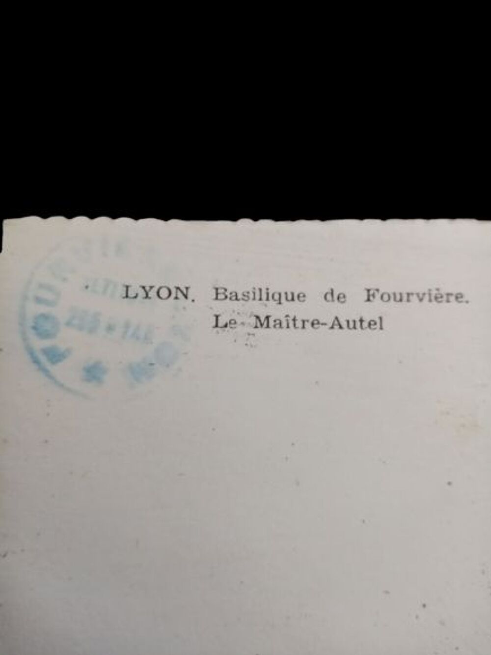Carte postale noir et blanc Lyon 