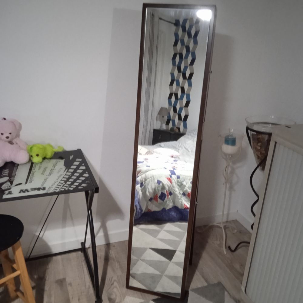 Armoire &agrave; bijoux marron tiroirs lat&eacute;raux hauteur 160 tr&egrave;s st Meubles
