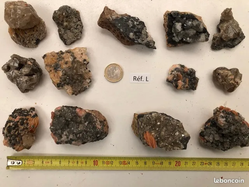 C&eacute;rusite et Angl&eacute;site - min&eacute;raux de collection 